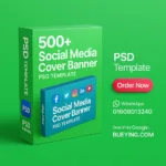 Social Media Cover Banner PSD Banner Template Facebook Cover PSD Instagram Post PSD Template