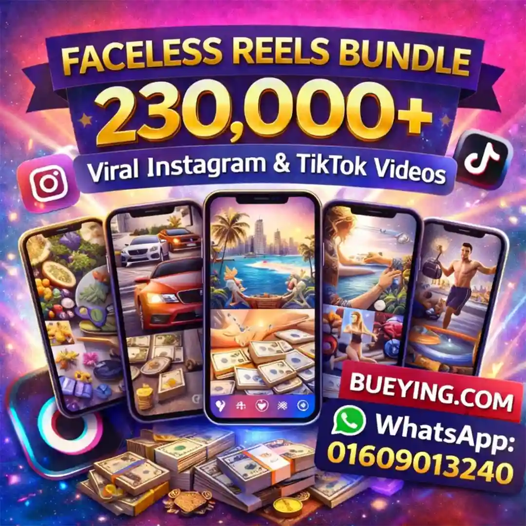 Viral TikTok Instagram Reels Bundle Faceless Video