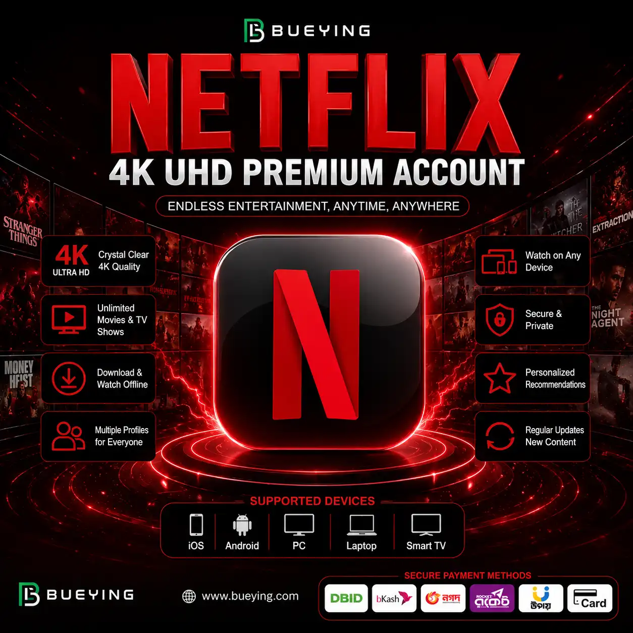Netflix 4K UHD Premium Subscription